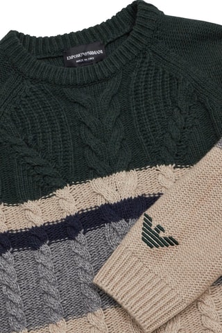 Pull en laine vierge et cachemire - Beige