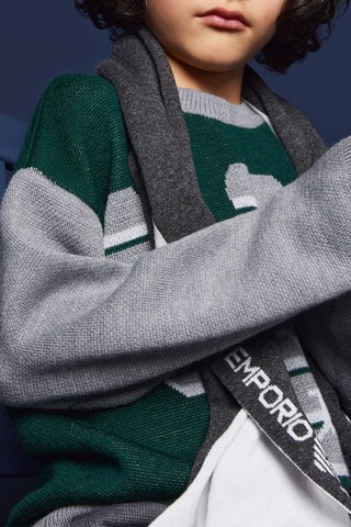 Pull en laine vierge - Vert foncé