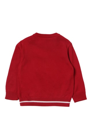 Pull en laine vierge - Rouge - Emporio Armani