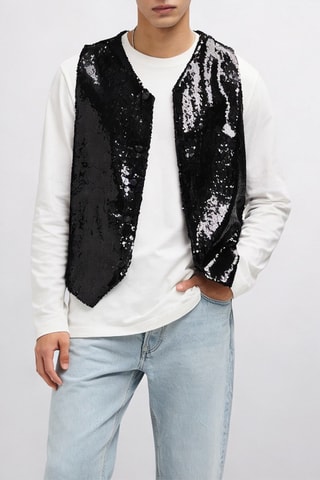 Gilet sans manches - Noir - Emporio Armani