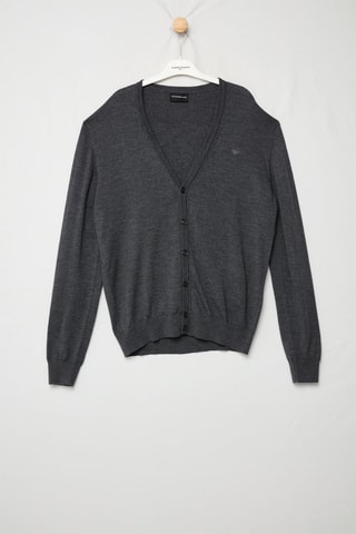 Gilet en laine vierge - Gris - Emporio Armani