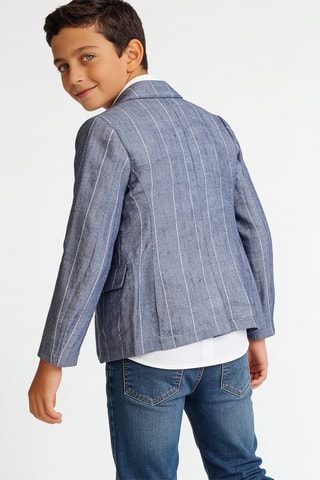 Veste en lin - Bleu