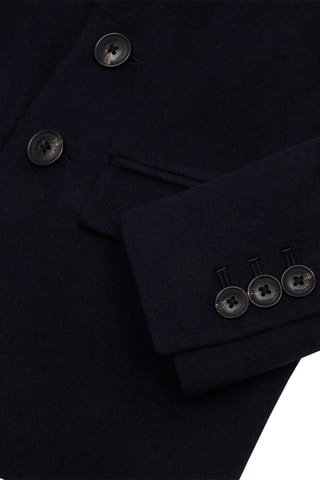 Veste en laine vierge et cachemire - Bleu marine
