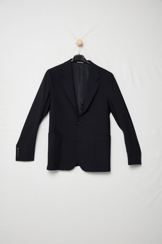 Veste en laine vierge - Bleu marine - Emporio Armani