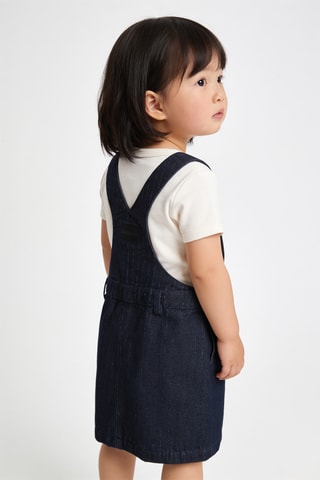 Robe-salopette en jean - Bleu foncé
