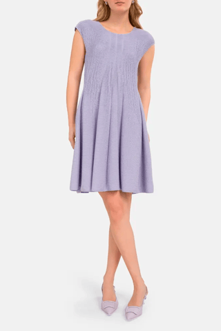 Robe trapèze - Violet - Emporio Armani