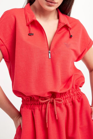 Robe trompe-l’œil - Rouge - Emporio Armani
