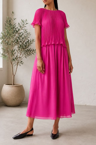 Robe midi - Fuchsia - Emporio Armani