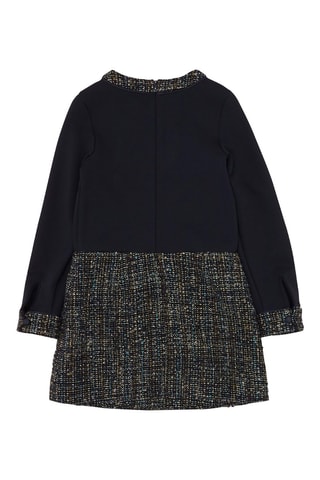 Robe en laine vierge - Bleu nuit