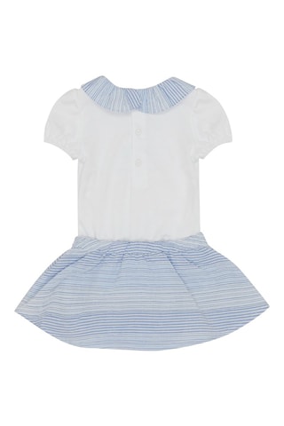 Robe - Bleu clair et blanc