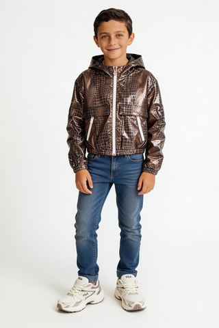 Blouson à capuche - Marron