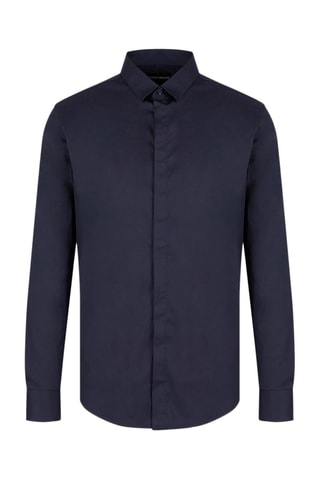 Chemise slim - Bleu marine - Emporio Armani