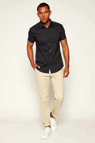 Chemise regular - Bleu marine - Emporio Armani