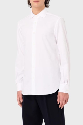 Chemise regular - Blanc - Emporio Armani