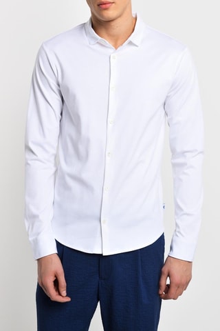 Chemise straight - Blanc - Emporio Armani