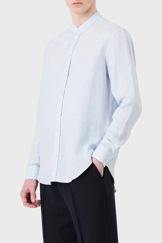Chemise en lin - Blanc - Emporio Armani