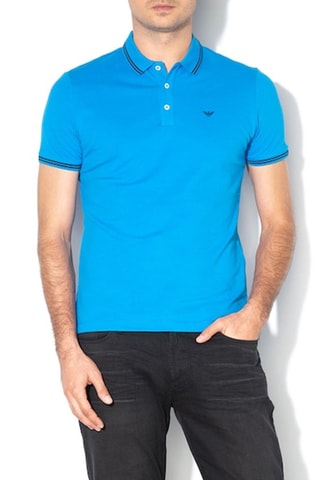 Polo regular - Turquoise - Emporio Armani