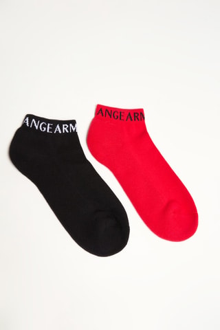 Socquettes - Rouge et noir - Armani Exchange