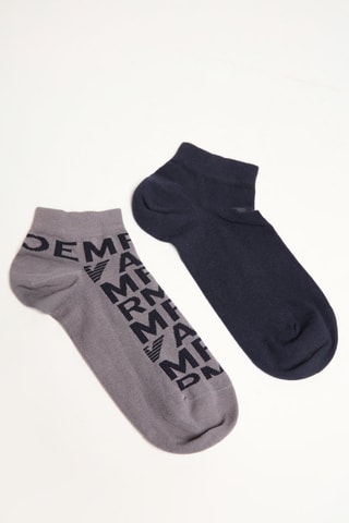 2 paires de socquettes - Bleu marine - Emporio Armani