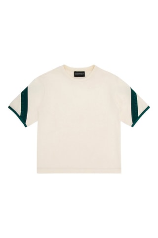 T-shirt - Beige et vert foncé