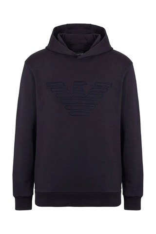 Sweat à capuche - Bleu marine - Emporio Armani