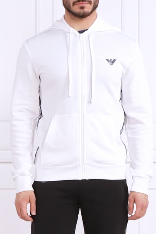 Sweat à capuche - Blanc - Emporio Armani
