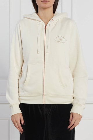 Sweat à capuche - Blanc - Emporio Armani