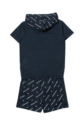 Sweat à capuche - Bleu marine - Emporio Armani