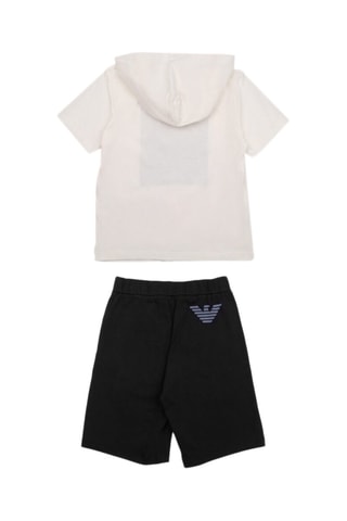 Sweat à capuche - Blanc - Emporio Armani
