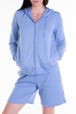 Sweat à capuche - Bleu cobalt - Emporio Armani