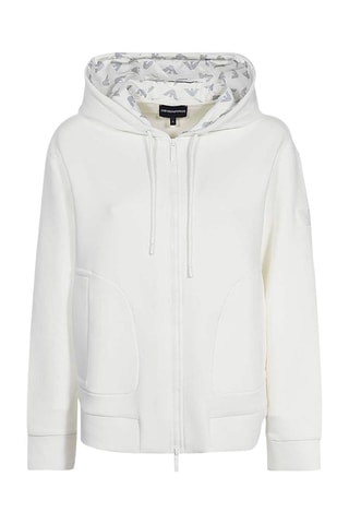 Sweat à capuche - Ecru - Emporio Armani