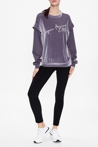 Sweat bi-matière - Gris foncé