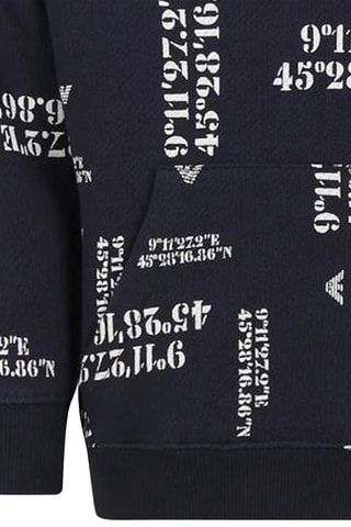 Sweat à capuche - Bleu marine - Emporio Armani