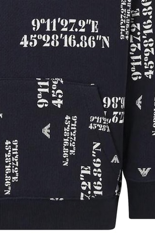 Sweat à capuche - Bleu marine - Emporio Armani