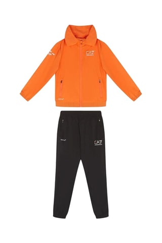 Veste à capuche et pantalon - Orange et noir - EA7 Kid