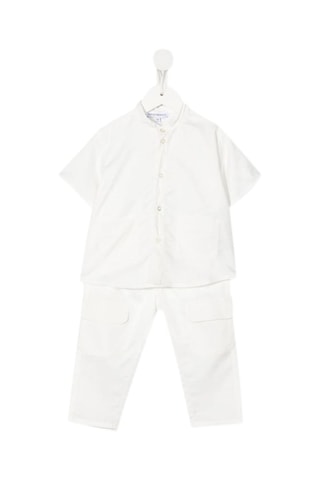 Chemise et pantalon en lin - Blanc - Emporio Armani