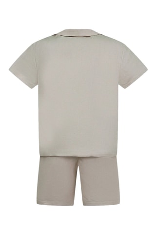 Chemise et short en lin - Beige - Emporio Armani