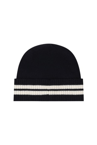Bonnet et écharpe en laine - Bleu marine - Emporio Armani