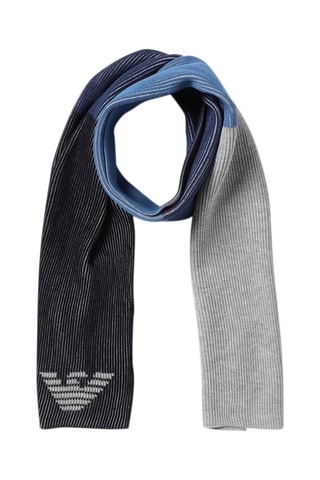 Bonnet et écharpe - Bleu marine - Emporio Armani