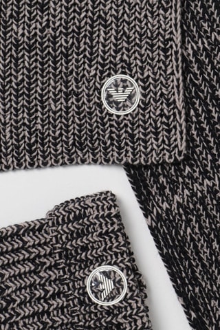 Bonnet et écharpe en laine - Beige - Emporio Armani
