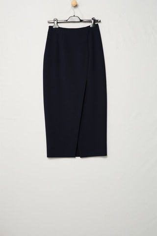 Jupe fourreau taille haute - Bleu marine - Emporio Armani