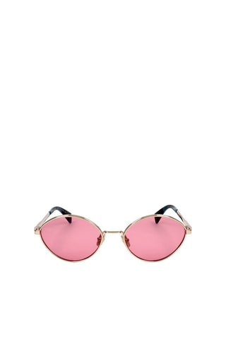 Lunettes de soleil femme - Catégorie 2 - Lanvin - Argenté, noir et rose