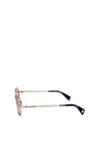 Lunettes de soleil femme - Catégorie 2 - Lanvin - Argenté, noir et rose