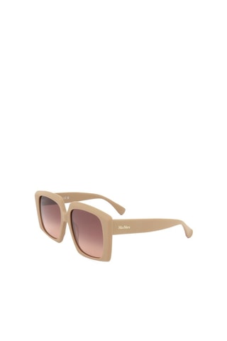 Lunettes de soleil femme - Catégorie 3 - MaxMara - Marron et doré