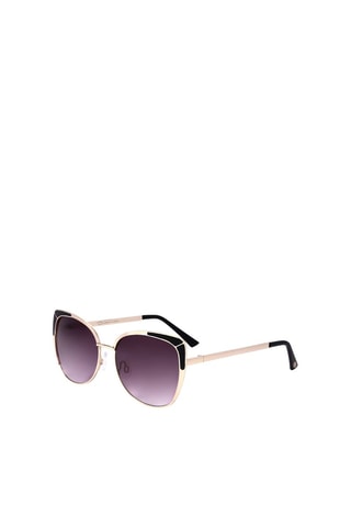 Lunettes de soleil femme - Catégorie 3 - Oscar De La Renta - Doré, noir et rouge