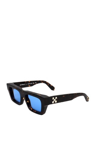 Lunettes de soleil homme - Verres effet miroir - Catégorie 2 - Off White - Marron
