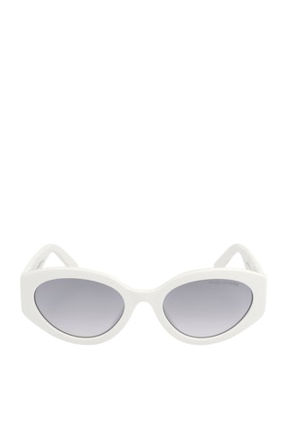 Lunettes de soleil femme - Catégorie 2 - Marc Jacobs - Blanc et gris