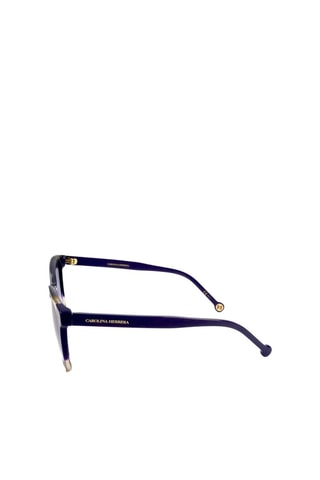 Lunettes de soleil femme - Catégorie 2 - Carolina Herrera - Bleu, jaune et gris