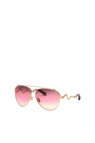 Lunettes de soleil femme - Catégorie 2 - Roberto Cavalli - Rose et doré