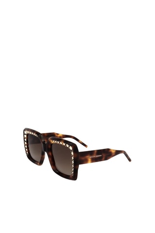 Lunettes de soleil femme - Catégorie 3 - Carolina Herrera - Blanc et marron